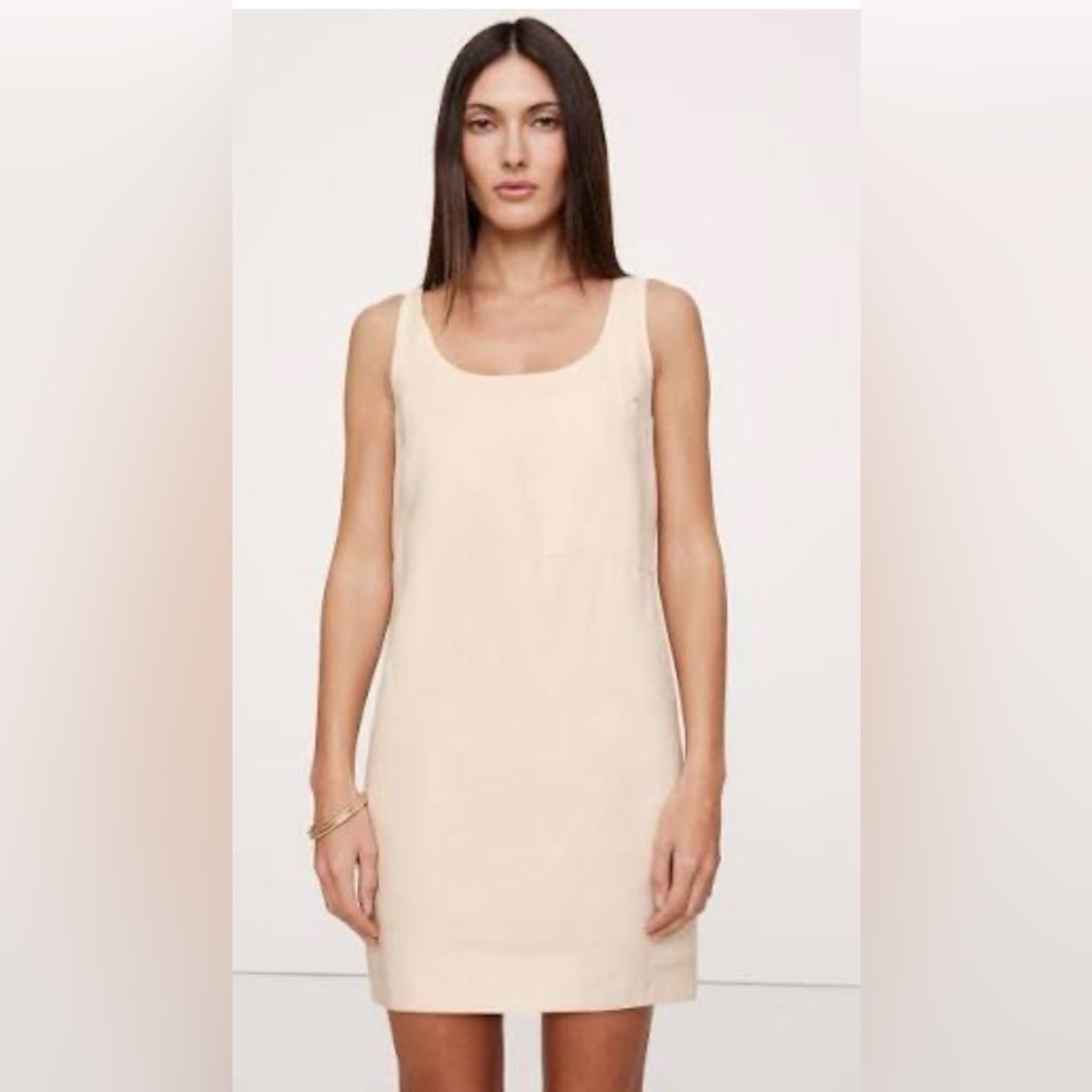 Banana Republic Cream Linen Sleeveless Dress NWOT